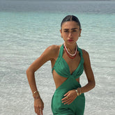 Dacota Neckholder-Kleid mit Cut-Out