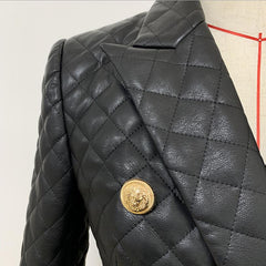 Arlene gesteppter Lederblazer