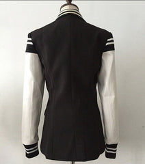 Luka Blazer mit Lederärmeln