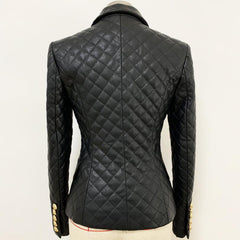 Arlene gesteppter Lederblazer
