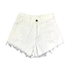 Y2k Distressed Jeansshorts für Damen