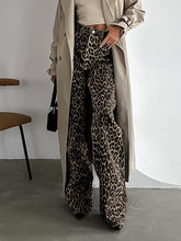 Schlaghose mit Animalprint, Leopardenmuster