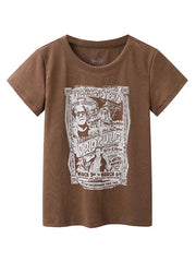 Kurzarm-T-Shirt mit Vintage-Comic-Grafik