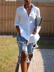 Zerrissene Jeansshorts