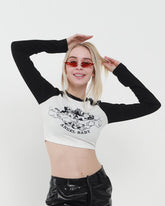 Langarmshirt mit Engelchen-Motiv