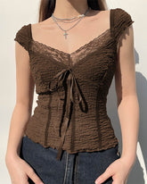 Crayg Sweetheart-Spitzentop