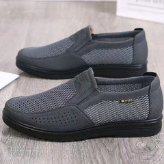 Atmungsaktive Canvas-Schuhe aus altem Peking-Stoff für Herren