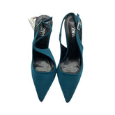Faiga Slingback Heels mit Perlen Blau