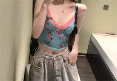 Roseythread Camisole-Oberteil mit Blumenmuster