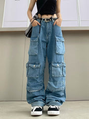 Übergroße Jeans „Persephone“ mit Taschen
