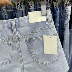 Streetwear-Strand-Jeansshorts im Used-Look