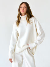 Amsterdam Mock Neck Sweater - Cream - FINAL SALE FATE-001