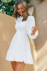 Starts With Love – Gesmoktes Kleid – Creme