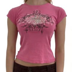 Liebe und Frieden Grunge T-Shirt