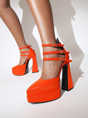 Foster Hellblaue Plateau-Pumps