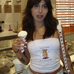 Tube-Top mit Future Dear Person-Grafik