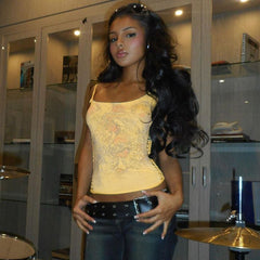 Grunge Schmetterlingsgarten Tank Top