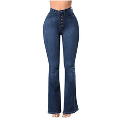 Tongue Twister Super Flare Leg Jeans – Dunkle Waschung