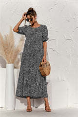 Yusha – Drapiertes Maxikleid mit Blumenmuster
