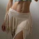 Starbeam Slit Asymmetric Skirt