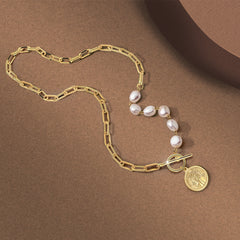 Shashi – Republique Dual-Anhänger-Halskette – Gold