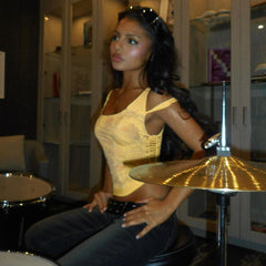 Grunge Schmetterlingsgarten Tank Top