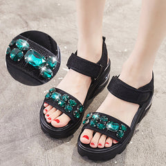 Cute Beans Sandalen mit seitlichem Klettverschluss