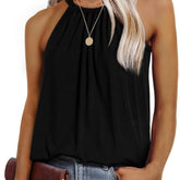 What If Neckholder-Tanktop - Schwarz