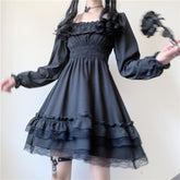 Alt Vampire Tears Kurzarm Gothic Dark Lolita Kleid
