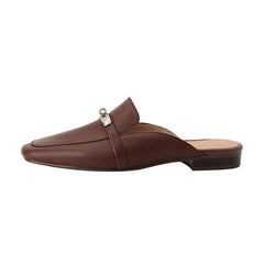 Flache Pantoletten „Erin Brown“