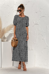 Yusha – Drapiertes Maxikleid mit Blumenmuster