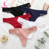 5er-Pack Höschen-Sets mit kontrastierendem Netzstoff