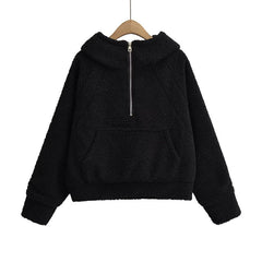 Oversize-Kapuzenpullover aus Lammwolle