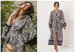 Best Part Textured Floral Duster - FINAL SALE InsStreet