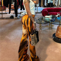 Gerade, lockere, trendige Freizeithose