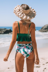 Push-Up-Badeanzug mit hoher Taille