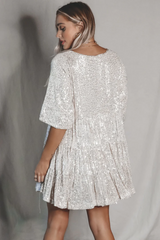 My Queen – Pailletten-Babydoll-Kleid