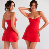 MALAYA MINI DRESS with STRAPS