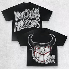 War Zone T-Shirt – Oversized Baumwolle Y2K für Damen