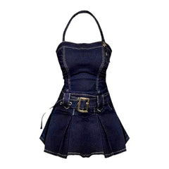 Klassisches Mini-Jeanskleid für Damen
