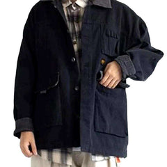 Oversized Streetwear Jeansjacke für Damen