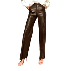 Weite Wachsjeanshose für Damen