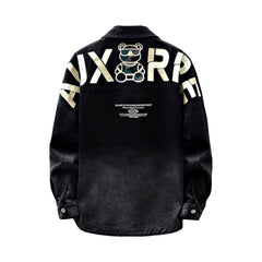 Übergroße Y2k-Jeansjacke für Herren