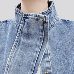 Patchwork-Y2k-Jeansjacke für Damen