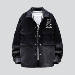 Übergroße Y2k-Jeansjacke für Herren