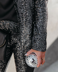 Sequin And The City High Rise Flare Pants Ins Street
