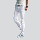 Slim Fit Herren Jeans in Weiß