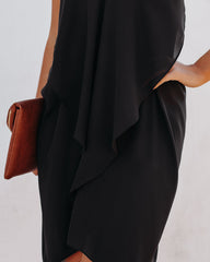 Such A Flirt Neckholder-Rüschenkleid - Schwarz