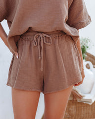 Sumner Baumwoll-Shorts mit Taschen und Fransen - Kamel