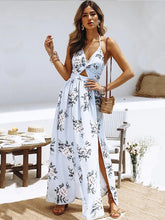 V-neck Floral Print Dress Sai Feel